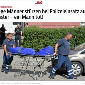 2 người Việt nam nhẩy từ tầng 5 xuống mặt đất khi bị cảnh sát khám nhà ở Berlin – một người chết
