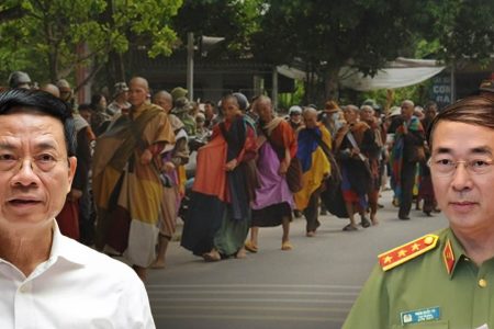 Police detain monk Thich Minh Tue but saying “voluntarily” stops wondering!